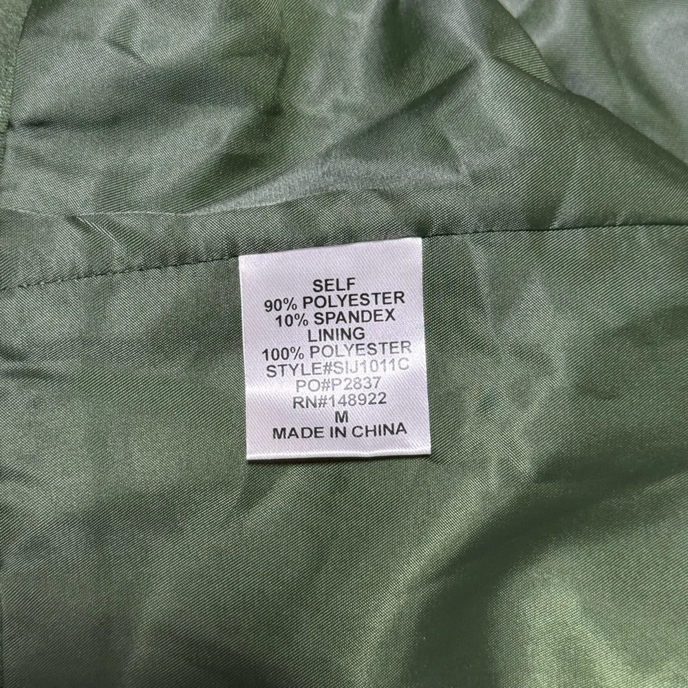 Green Fringe Bomber Jacket - Picture 7 of 7